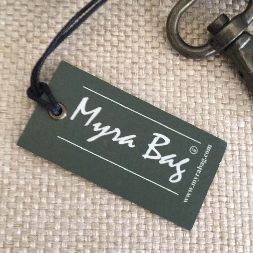 NWT Myra Bag Succulent Hand-Tooled Leather Key Fob Key Chain Bag Charm